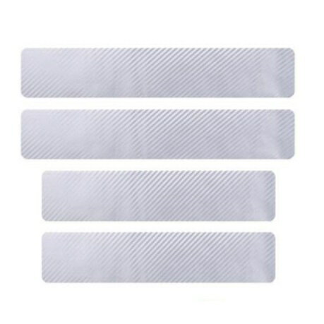 ドア保護 フィルム ステッカー サイドステップガード 《シルバー》 車用 傷 汚れ防止 プロテクター ...