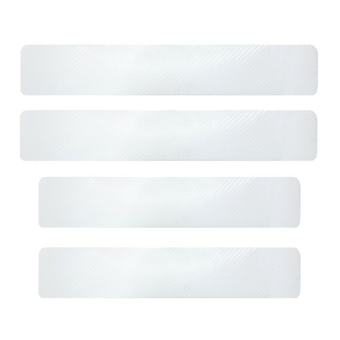 ドア保護 フィルム ステッカー サイドステップガード 《ホワイト》 車用 傷 汚れ防止 プロテクター ...