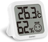 dretec(ドリテック) 温湿度計 《ホワイト》 デジタル 温度計 湿度計 大画面 コンパクト O-271WT[ゆうパケット発送、送料無料、代引不可]