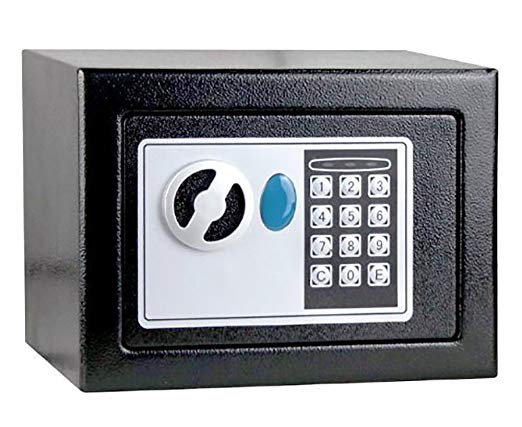 電子ロック式小型金庫 緊急キー2本付き[送料無料(一部地域を除く)]