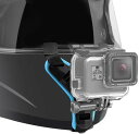 ヘルメットマウント ストラップ 顎マウント GoPro用 アダプター アクションカメラ用 ホルダー バイク 撮影 カメラ固定