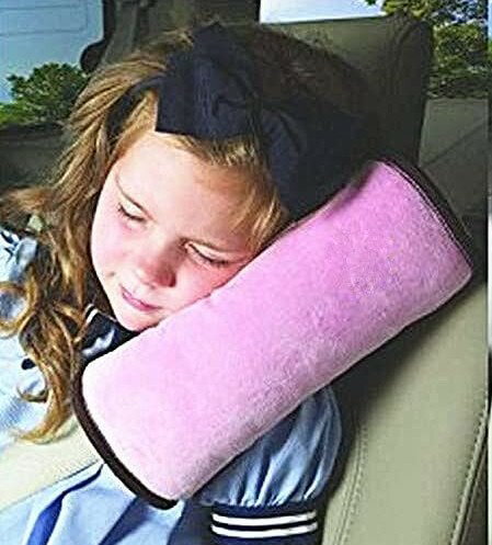 シートベルト クッション 《ピンク》 子供用 枕 シートベルトカバー シートベルトパッド 車 ネックピロー