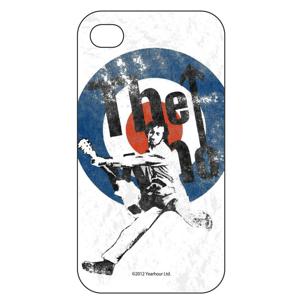 iPhone4/4S 用 The who ザ・フー 裏面 背面 ジャケット 保護ケース ホワイト ART-03A[定形外郵便、送料無料、代引不可]