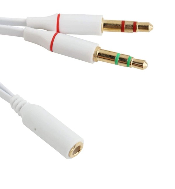 �����ǥ���ʬ�ۥ����֥�(3.5mm 4��(�᥹)-3.5mm���ƥ쥪�ߥ�(����)+�ޥ�������(����) �ۥ磻��[�����͹�ء�����̵��������Բ�]