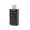 7.1ch USB 外部 サウンドカード オーディオ アダプ