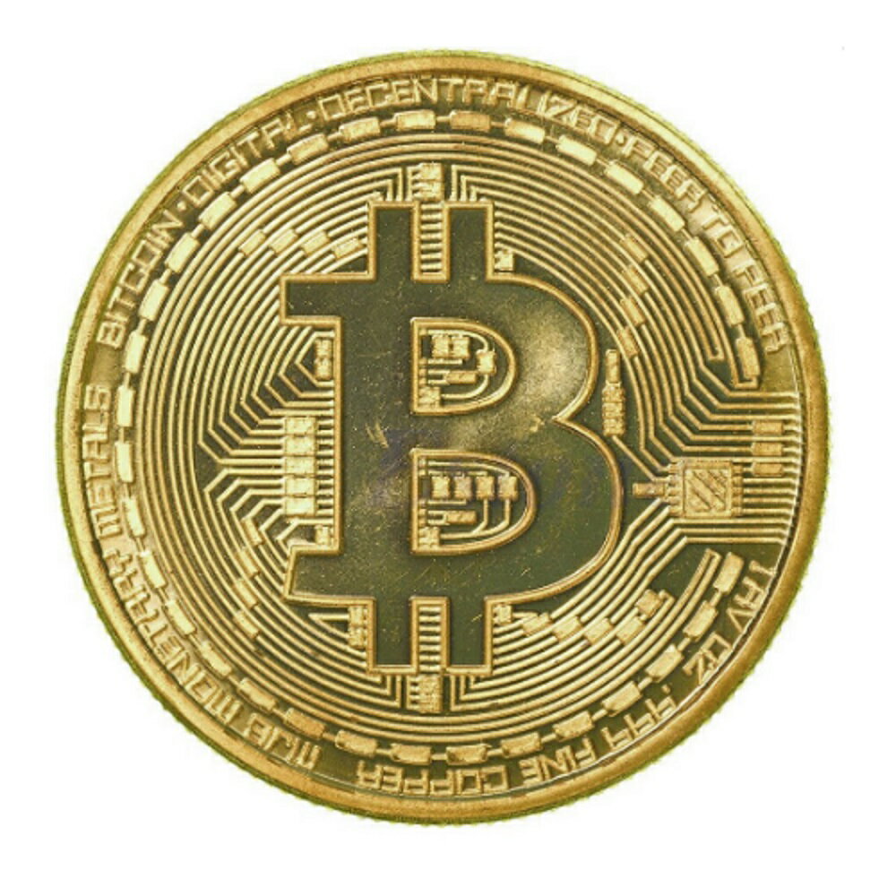 イミテーション ビットコイン ゴルフマーカー bitcoin風 仮装通貨 硬貨 (金)[定形外郵便、送料無料、代引不可]