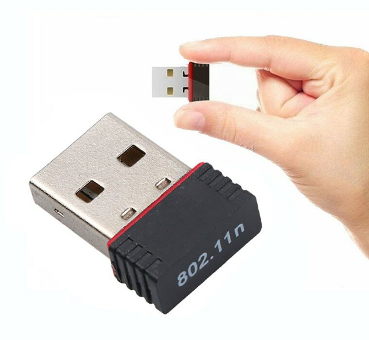 USB2.0 Wifi 無線LAN 子機 アダプタ IEEE802.11n/g/b 2.4GHz[定 ...