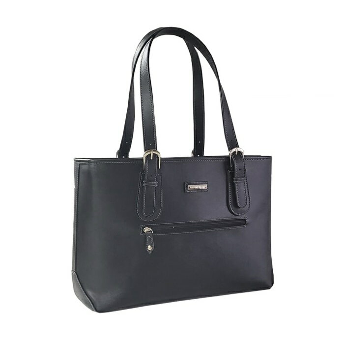 HR★☆【優先配送との同梱不可】 トートバッグ ビジネストート レディース A4F PVC 合皮 53430-01 黒[送料無料(一部地域を除く)]