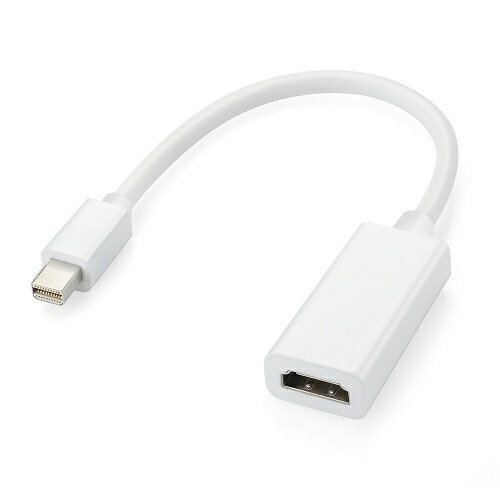 mini DisplayPort to HDMI 変換アダプター ホワイト ミニ ディスプレイポート 変換 ケーブル[定形外郵便、送料無料、…