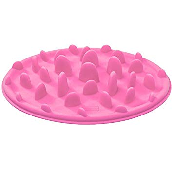 ペット 早食い防止 フードボウル シリコン Sサイズ ピンク 犬 猫 食器 皿[ゆうパケット発送、送 ...
