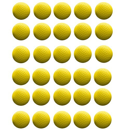 スポンジ ゴルフボール 30個セット 練習用 安全 ボー