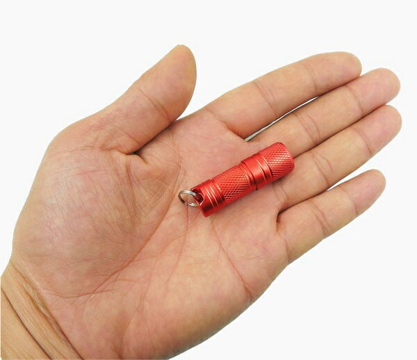充電式 ミニ LEDライト 100ルーメン 懐中電灯 サムライト CREE (レッド)[定形外郵便、送料無料、代引不可]のサムネイル