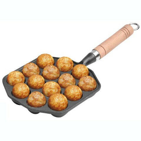 たこ焼きパン ガス火専用 たこ焼き器 取手付き...の紹介画像3