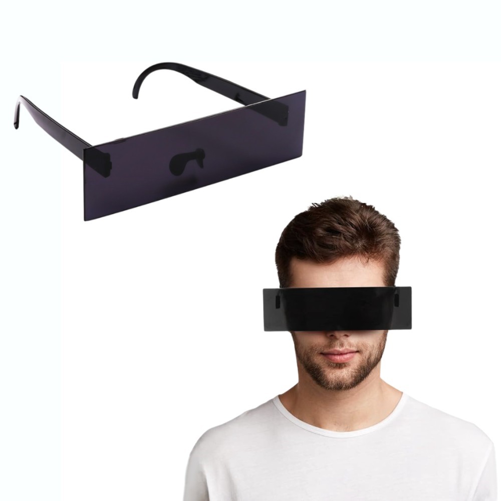 黒目線 サングラス 目隠し パーティーグッズ モザイク 仮装 変装 フェス イベント おもしろ 眼鏡 ...