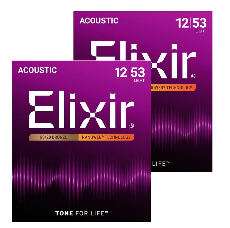 Elixir エリクサー アコースティックギター弦 NANOWEB 80/20ブロンズ Light .012-.053 #11052 商　品　説　明 エリクサー弦は特殊で高度なポリマーコーティング技術によって、弦を汗や体の油分、汚れから守り、腐食を防止します。 張り替え当初の高音質を長持ちさせる革新的なギター弦で、世界中で数多くのプロ、アマチュアのミュージシャンから絶賛されています。 超極薄ナノウェブコーティングは、コーティング無しの弦の様なブライトで迫力のあるサウンド。程良く押さえられたフィンガーノイズが特長。 80/20ブロンズ - ライトゲージ (.012 .016 .024 .032 .042 .053) 商　品　仕　様 サイズ Light .012-.053&nbsp; (.012 .016 .024 .032 .042 .053) 保　証　に　つ　い　て ■メーカー保証なし 記載の注意事項を除く初期不良品の場合のみ、商品到着から1週間以内のみ対応いたします。 ご到着後はお早めに商品状態をご確認ください。 注　意　事　項 ●こちらの商品は、新品です。 ●モニター環境により、実際のカラーと異なって見える場合がございます。 【ゆうパック優先配送の注意事項】(1) 締め切り時刻迄に決済が完了した注文が当日発送となります。(2) 店舗休業日のご注文は翌営業日の発送となります。(3) 商品名に「優先配送との同梱不可」の記載がある商品は優先配送商品との同梱はできません。(4) 商品名に「優先配送との同梱不可」の記載がされた商品が同梱されていた場合は、当日又は翌日発送されませんのでご注意下さい。(5) 同梱商品の中に「優先配送」の商品が1つ以上存在する場合は、配送方法に「定形外郵便」等、「優先配送」以外を選択した商品も「優先配送」で発送されます。※商品の発送は「ゆうパック優先配送」又は「定形外郵便」を選択できます。★配送方法に「定形外郵便」を選択した場合は運送便の都合上、化粧箱を外して簡易包装で発送する場合がございます。プレゼント用にご購入される場合はご注意願います。＜定形外郵便に関する注意事項＞ 　　・ 定形外郵便に関しては基本的にポストに投函する為、 配達時に何らかのトラブル等が有り、万一、購入された商品が配送事故・紛失・破損等によりお手元に届かない場合でも弊社は責任を負いかねますので予めご了承下さい。（配送中の事故等は、免責とさせて頂きます。） 　　・ 定形外郵便に関しては代金引換払い及び時間指定サービスはご利用頂けません。 　　・ 通常便と比べると到着までに時間がかかります。 　　・ 伝票番号による荷物の追跡を行うことはできません。★配送方法に「ゆうパック優先配送」を選択した場合は送付先が北海道、沖縄、離島の場合は注文金額により以下の送料が必要です。・北海道の場合、注文金額が3,980円未満は880円、3,980円以上は送料無料です。・沖縄、離島の場合、注文金額が9,800円未満は880円、9,800円以上は送料無料です。