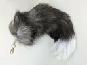 【訳あり】大きめ フォックステール キーホルダー リアルファー 100%キツネ 毛皮 もふもふ チャーム 狐 きつね 尻尾 しっぽ[定形外郵便、送料無料、代引不...