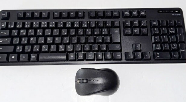 【HY】【中古】ELECOM エレコム 無線フルキーボード&マウス TK-FDM106MBK[送料無料(一部地域を除く)]