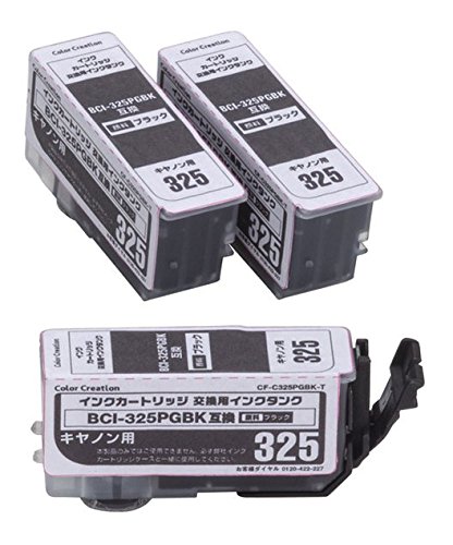 Color Creation ����Υ� BCI-325PGBK�ߴ� ���󥯥����ȥ�å� �֥�å� ���ѥ��󥯡�2 CF-C325PGBK T2[�ץ�󥿡�][...