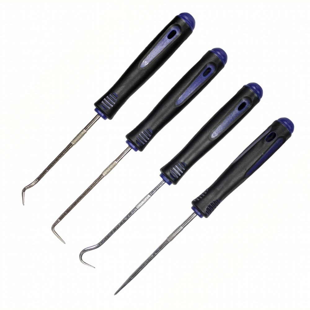 乐天商城 - オーリング ピックツール 4本セット オイルシール フック ピックアップツール 工具 Oリング[ゆうパケット発送、送料無料、代引不可]