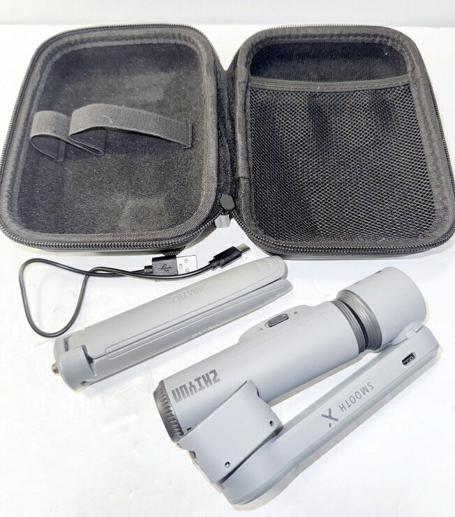 【HY】【中古】【美品】ZHIYUN SMOOTH X スマートフォン用 ジンバル スタビライザー 自撮り棒 セルカ棒 Vlog iPhone&Android対応 スペースグレー ベーシック[送料無料(一部地域を除く)]