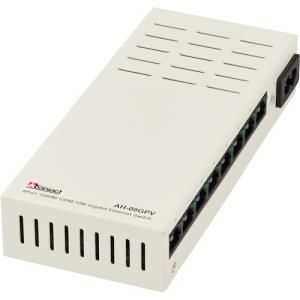 【HY】【美品】Abaniact アバニアクト Gigabit HUB 8ポートタイプ AH-08GPV 1ギガ対応 スイッチングハブ 縦型 ギガビットLANハブ Auto MDI/MDI-X 取付金具付[送料無料(一部地域を除く)]