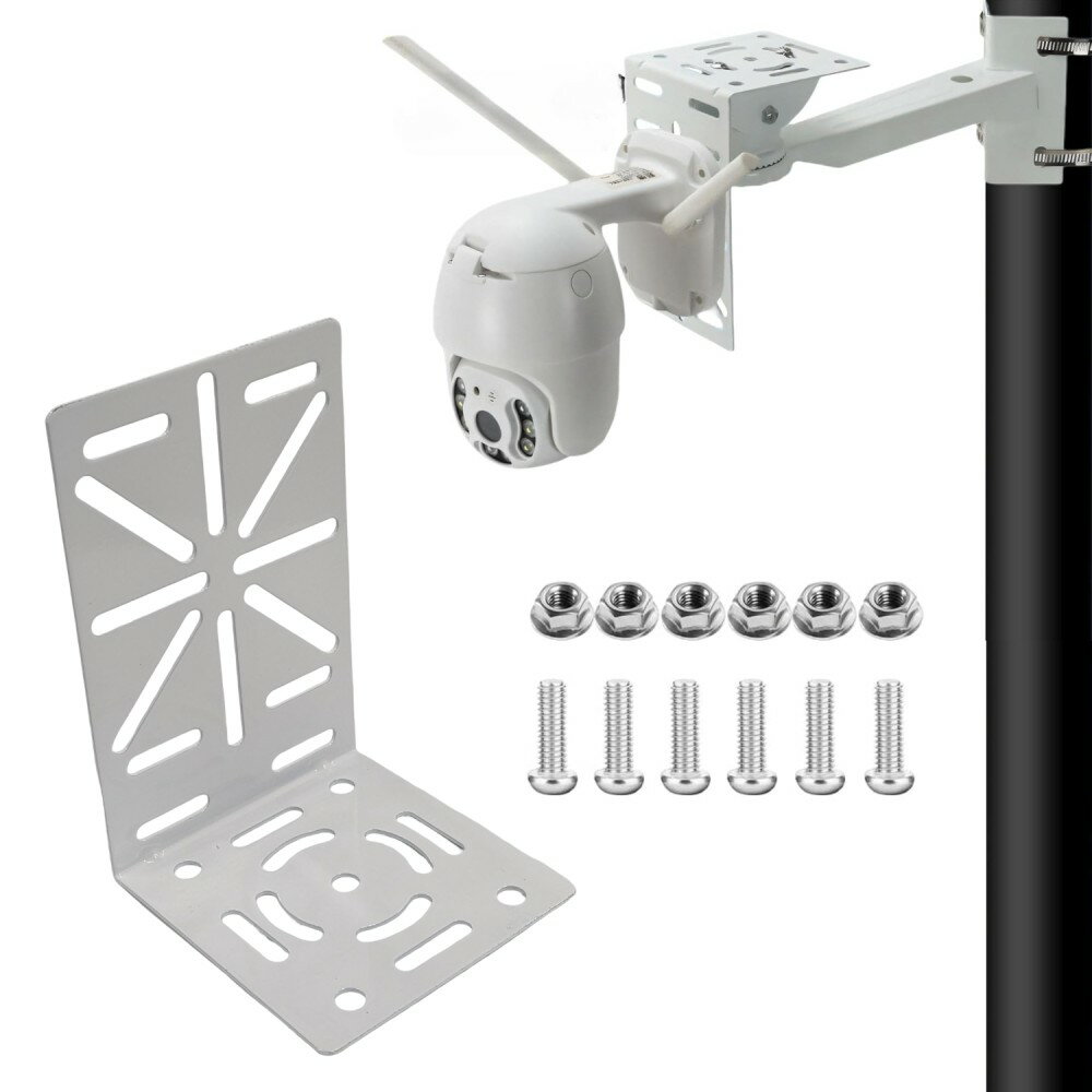樂天商城 - L字型 ドームカメラ ブラケット 取付金具 防犯カメラ 監視カメラ 固定 壁掛け ポールマウント 取り付け アダプター[送料無料(一部地域を除く)]