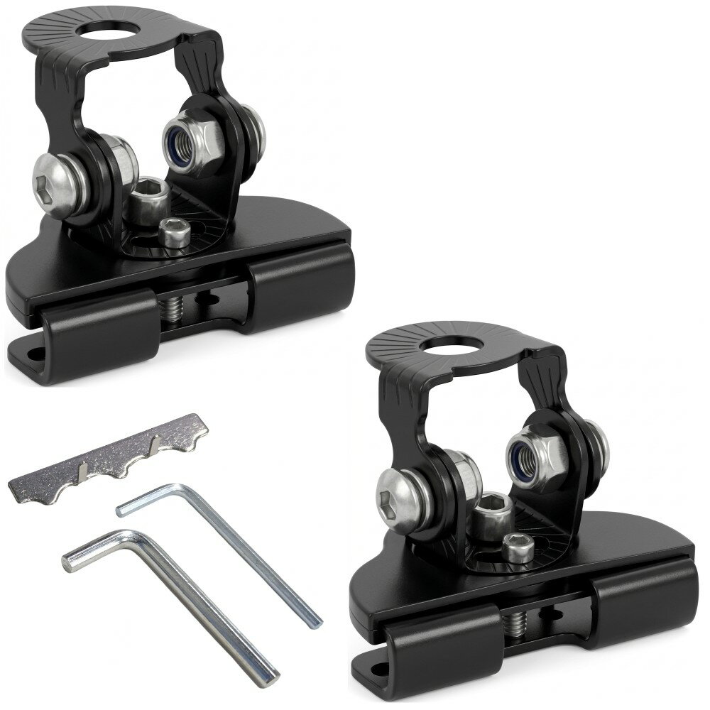 ボンネットブラケット 2個セット クランプステー 汎用 ワークライト フォグランプ 作業灯 LEDラ ...