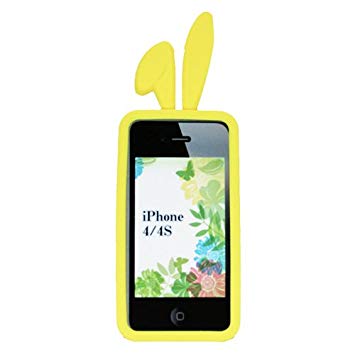 TMY iPhone4/4S用カバー カラーコレクション ロップイヤー イエロー CV-02YL[定形外郵便、送料無料、代引不可]
