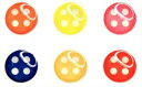 ホームボタンステッカー iPhone6/6s/iPhone5/5s/iPad/iPod touch デコシール HBS6P-P14[定形外郵便、送料無料、代引不...