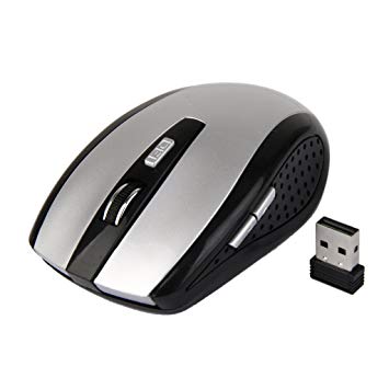 マウス ワイヤレスマウス USB 光学式 6ボタン マウス 