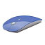 極薄 光学式 ワイヤレスマウス コンパクト 薄型 無線 2.4GHz USBマウス (ブルー)[定形外郵便、送料無料、代引不可]