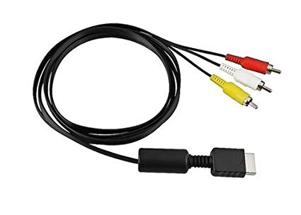 PS1 PS2 PS3 対応 AVコンポジットケーブル 約175cm 赤白黄 映像 ケーブル 定形外郵便 送料無料 代引不可