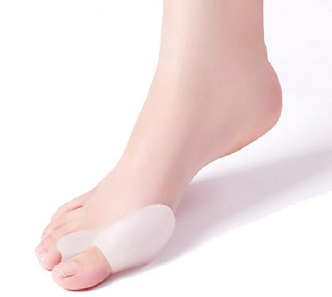 外反母趾専用 親指ジェルパッド 4枚セット 抗菌 衝撃吸収 サポーター[定形外郵便、送料無料、代引不可]