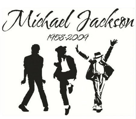 樂天商城 - 転写式ウォールステッカー 壁紙 シール (約65×80cm, 黒Dタイプ (ミュージシャン))[在庫処分][送料無料(一部地域を除く)]