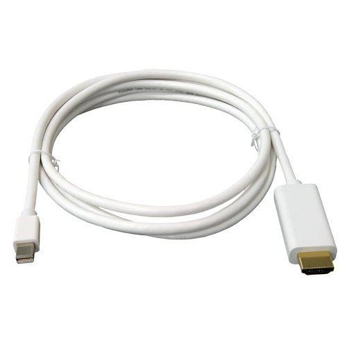 Mini DisplayPort - HDMI �Ѵ������֥� 1.8m (�ۥ磻��)[�����͹�ء�����̵��������Բ�]
