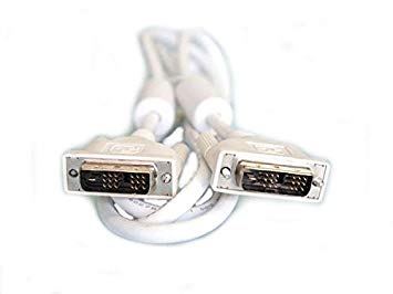 シングルリンク DVI-Dケーブル 24(18)pin 白コード 1.5m[ケーブル類]【中古】[ゆうパケット発送、送料無料、代引不可]