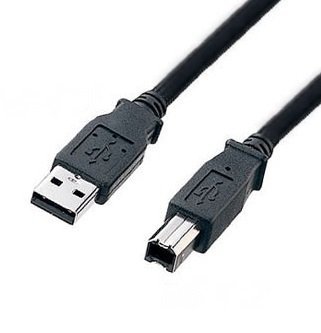 USB2.0ケーブル A-B 1.8m ブラック[ゆうパケット発送、送料無料、代引不可]