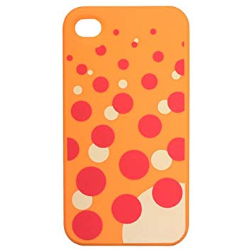 TMY iPhone4/4S用カバー カラーコレクション ソーダドット オレンジ CV-01OR[定形外郵便、送料無料、代引不可]
