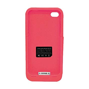 TMY iPhone4/4S用カバー カラーコレクション 充電機能付 レッド CV-03-RD[在庫処分][iPhone・ipad][消耗品][ゆうパケット発送、送料無料、代引不可]