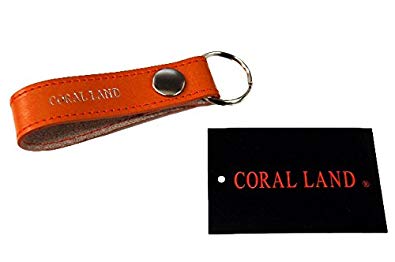 ベルトループ キーホルダー 本革 《ブラウン》 CORAL LAND 日本製 レザーストラップ オシャレ カラビナ フック[定形外郵便、送料無料、代引不可]