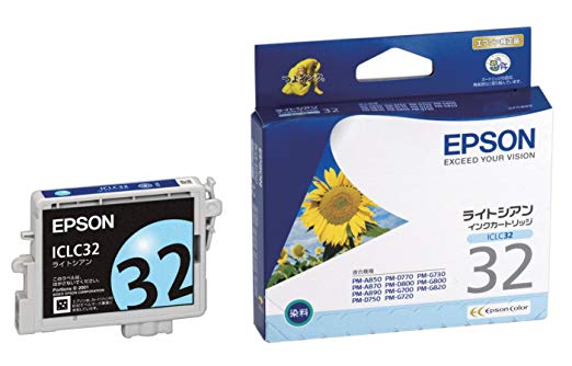 [互換インク]Epson インクカートリッジ ICLC32 互換インク ライトシアン[インク特集][プリンター][訳有][消耗品][定形外郵便、送料無料、代引不可]