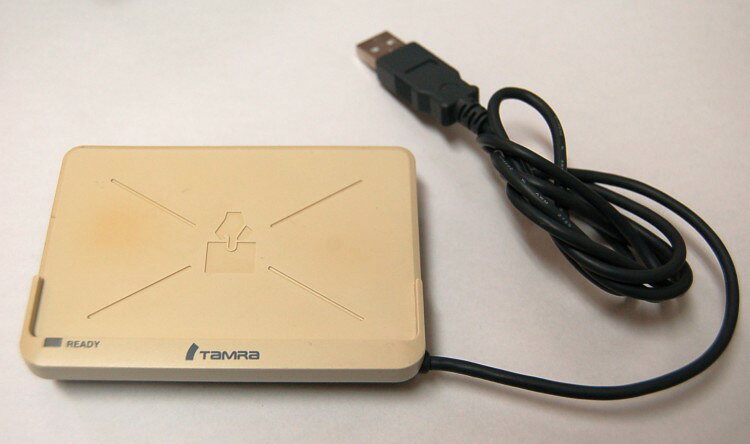 [中古品]田村電機(現サクサ) USB接続 ICカード リーダーライター HR330C 超小型 軽量 ...