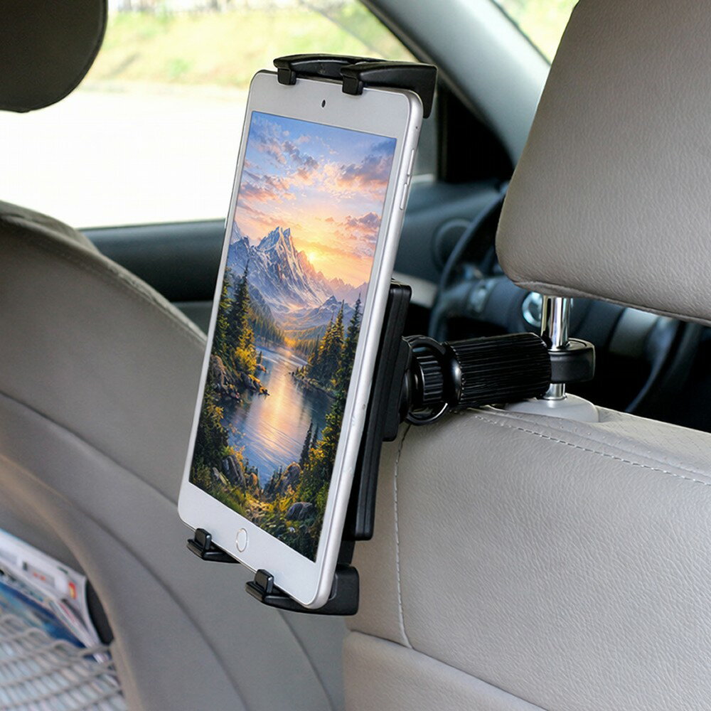 樂天商城 - タブレット車載ホルダー 4.7-13インチ対応 後部座席用 スマホ タブレットホルダー 回転アーム 車載ヘッドレスト 適用範囲120-235mm[送料無料(一部地域を除く)]