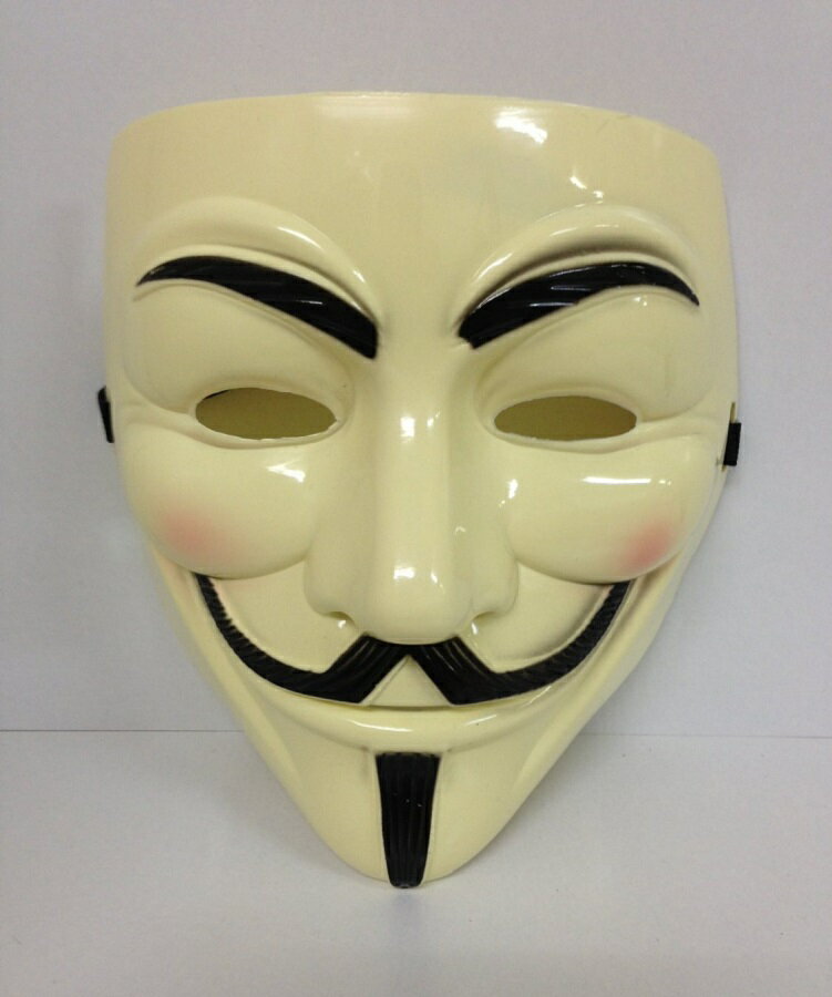 V for Vendetta/Vフォー・ヴェンデッタ ガイ・フォークス仮面 アノニマスマスク 肌色 [面白][定形外郵便、送料無料、…