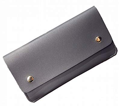 レディース 財布 本革クラッチウォレット グレー 本革 クラッチ バッグ カードケース カード入れ お札入れ 薄型[財布][ギフト][ゆうパケット発送、送料無料、代引不可]