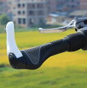 人間工学設計 自転車ハンドル用グリップ 左右セット ホワイト...