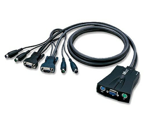 [中古品]ラトックシステム パソコン自動切替器 PS/2接続 ケーブル一体型 2台用 REX-210 ...