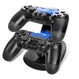 PS4 コントローラー 充電スタンド 2台同時 充電器 USB 充電 スタンド[ゲーム][定形外郵便、送料無料、代引不可]