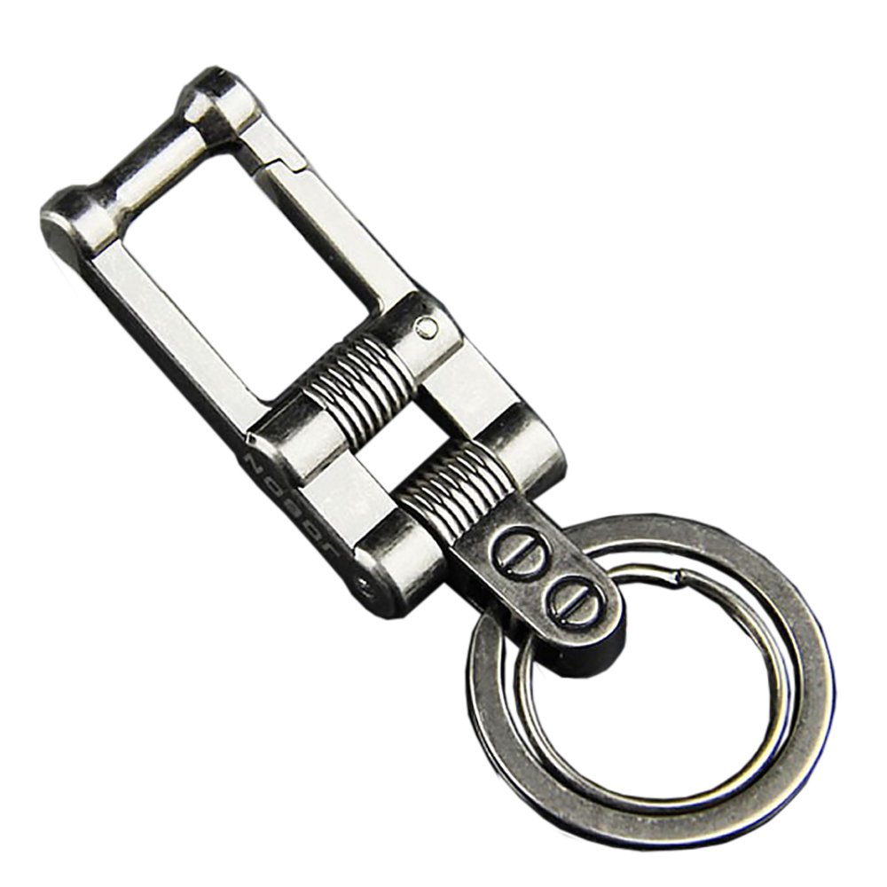 耐 《シルバー》 スマートキーケース 鍵 車 家 キーチェーン プレゼント[ファッション] キーホルダー[定形外郵便、送料無料、代引不可]