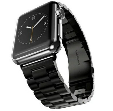 アップルウォッチ専用ステンレスバンド　38mm　ブラック 商　品　説　明 シルバーアクセサリーで自分を飾る。 アップルウォッチ専用のステンレスバンドが登場！！ ●重厚感があり軽量で耐久性も抜群。 細部まで丁寧に仕上げより長くご使用していただけます。 ●高級時計のような見た目でアップルウォッチと自然に融合します。 精巧な設計、簡単な装着・脱着。高い耐久性を誇る設計です。 ●拘り尽くされたデザイン設計 高級感で周りを魅了する。 見た目着け心地ともに最高の仕上がりとなっております ●アップルウォッチ革ベルト 38mm版 幅2.4m、厚さ0.30mm 長さ18cm　 ●アップルウォッチ革ベルト 42mm版 幅2.4m、厚さ0.30mm 長さ18cm　　 ※アップルウォッチ本体は付属しておりません 商　品　仕　様 サイズ 38mm版 (幅2.4m、厚さ0.30mm 長さ18cm) カラー ブラック 素材 ステンレス 保　証　に　つ　い　て この商品には、メーカー保証がございません。 初期不良品の場合のみ、商品到着から1週間以内であれば弊社で対応いたしますので、ご連絡ください。 注　意　事　項 ●こちらの商品は、新品です。 ●モニター環境により、実際のカラーと異なって見える場合がございます。　 ※この商品は送料無料です。商品の発送はゆうパケットでの発送となります。（代引支払はできません）※この商品は運送便の都合上、化粧箱を外して簡易包装で発送する場合がございます。プレゼント用にご購入される場合はご注意願います。＜ゆうパケットに関する注意事項＞ 　　・ ゆうパケットに関しては基本的にポストに投函する為、 配達時に何らかのトラブル等が有り、万一、購入された商品が配送事故・紛失・破損等によりお手元に届かない場合でも弊社は責任を負いかねますので予めご了承下さい。（配送中の事故等は、免責とさせて頂きます。） 　　・ ゆうパケットに関しては代金引換払い及び時間指定サービスはご利用頂けません。